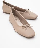 Forever & Always Shoes Sosa Leather Ballet Flat