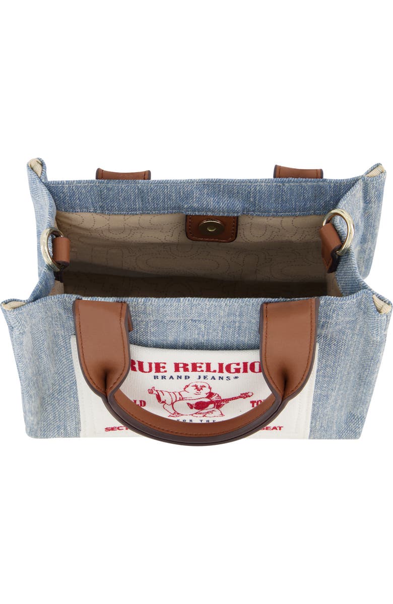True Religion Canvas Mini Tote Bag, Alternate, color, Denim
