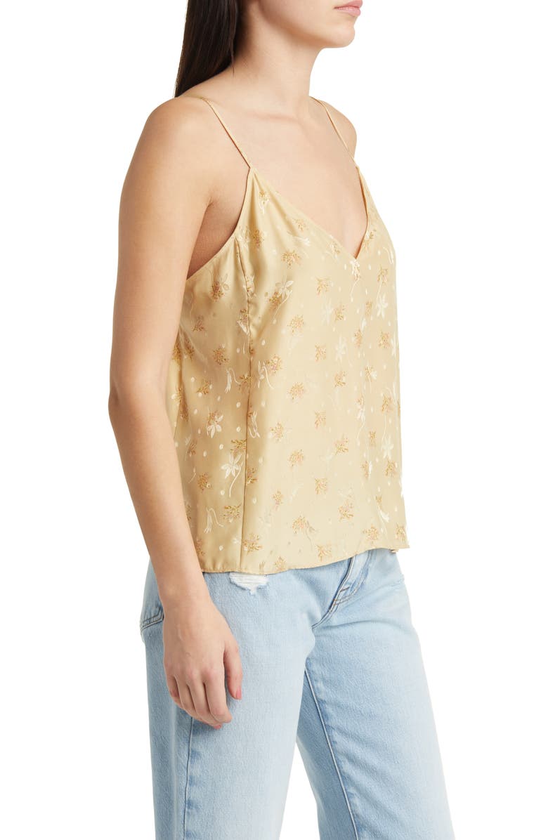 FRAME Floral Silk Jacquard Camisole, Alternate, color, 