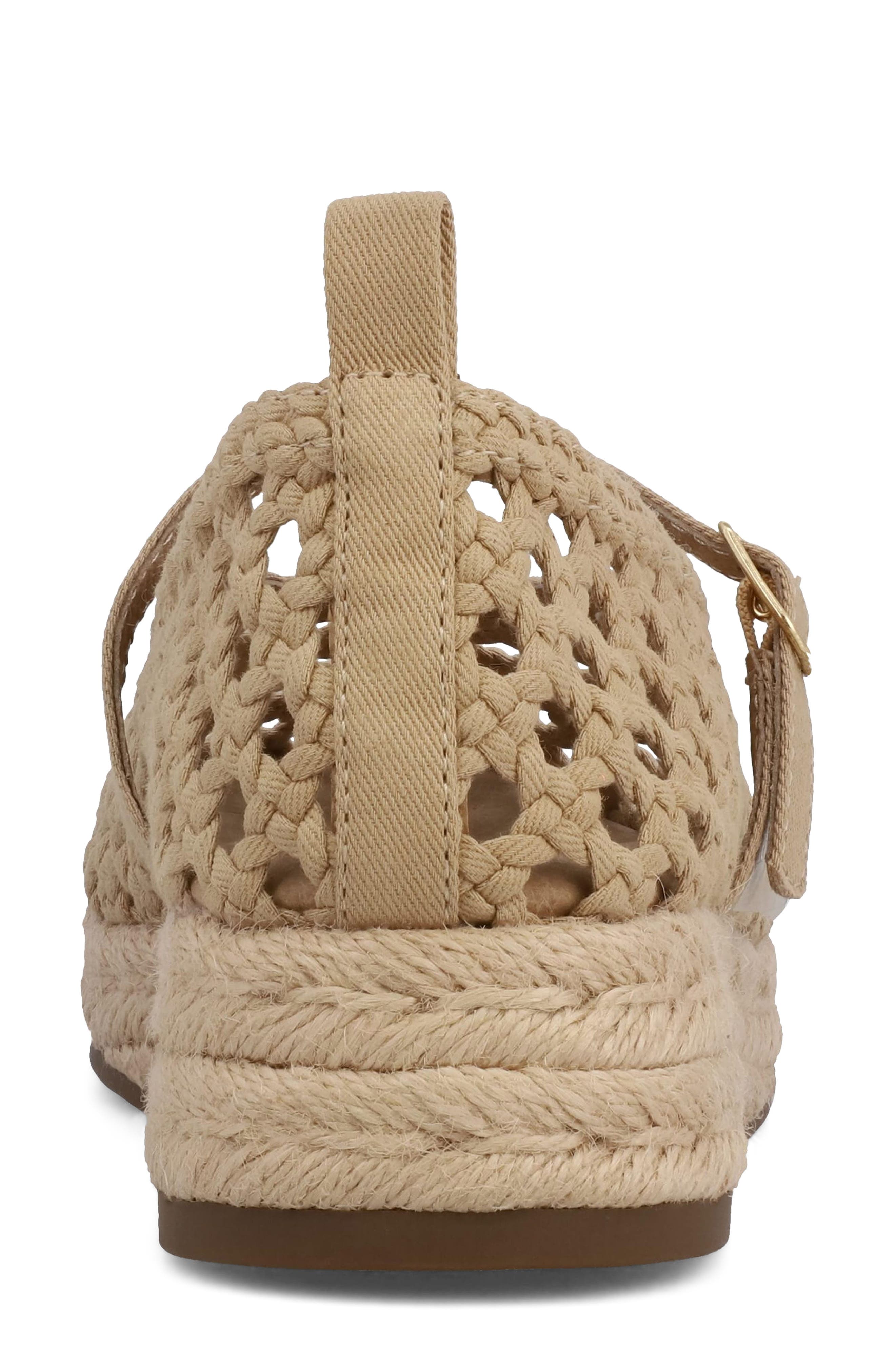 Ela Espadrille Platform Mary Jane, Alternate, color, NATURAL GR
