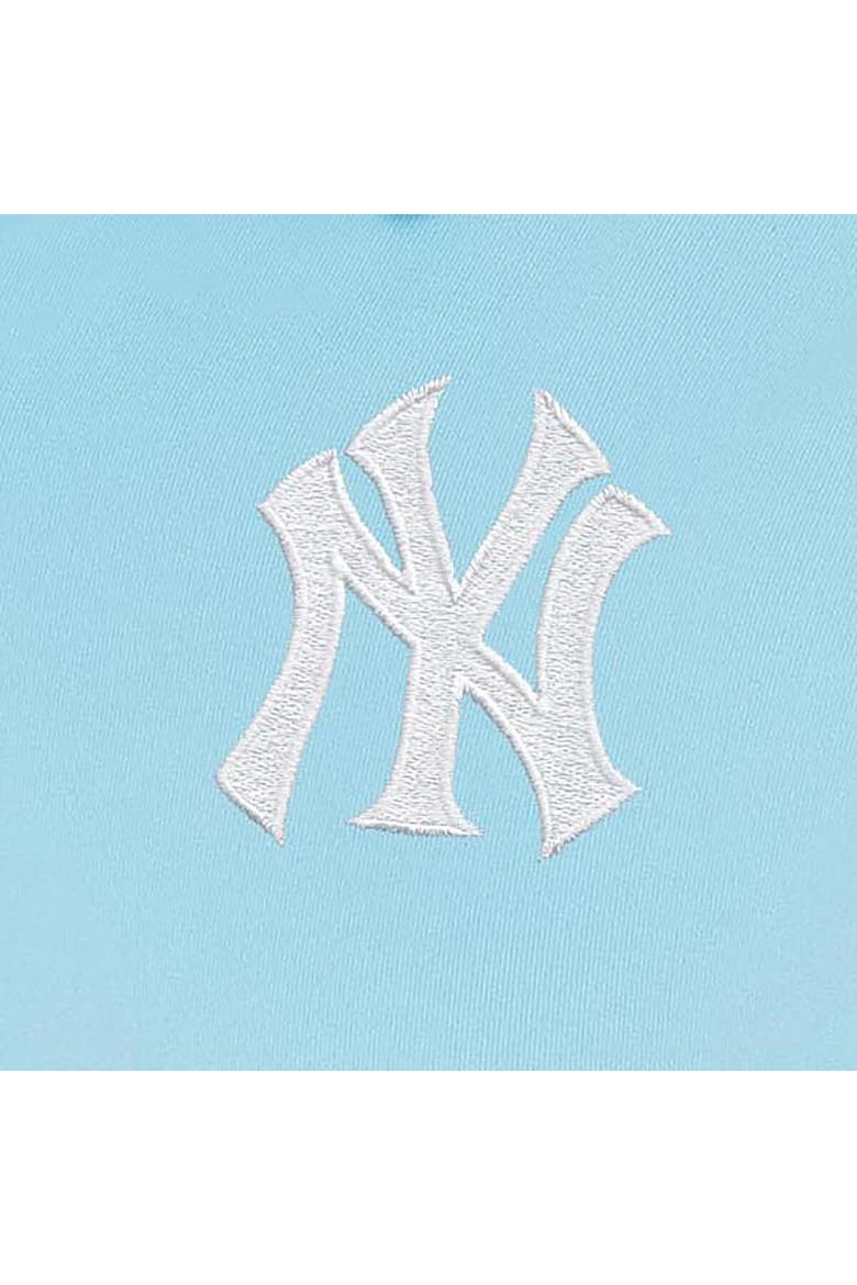 Women's Antigua  Powder Blue New York Yankees Recap Sleeveless Polo, Alternate, color, Powder Blue