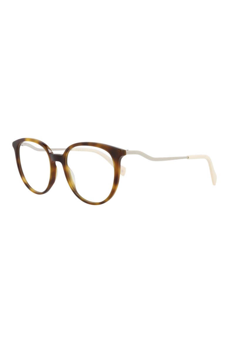 51mm Round Optical Frames, Alternate, color, HAVANA SILVER TRANSPARENT