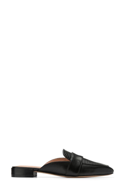 Cole Haan Pasha Embossed Mule In Black Leather/lizard