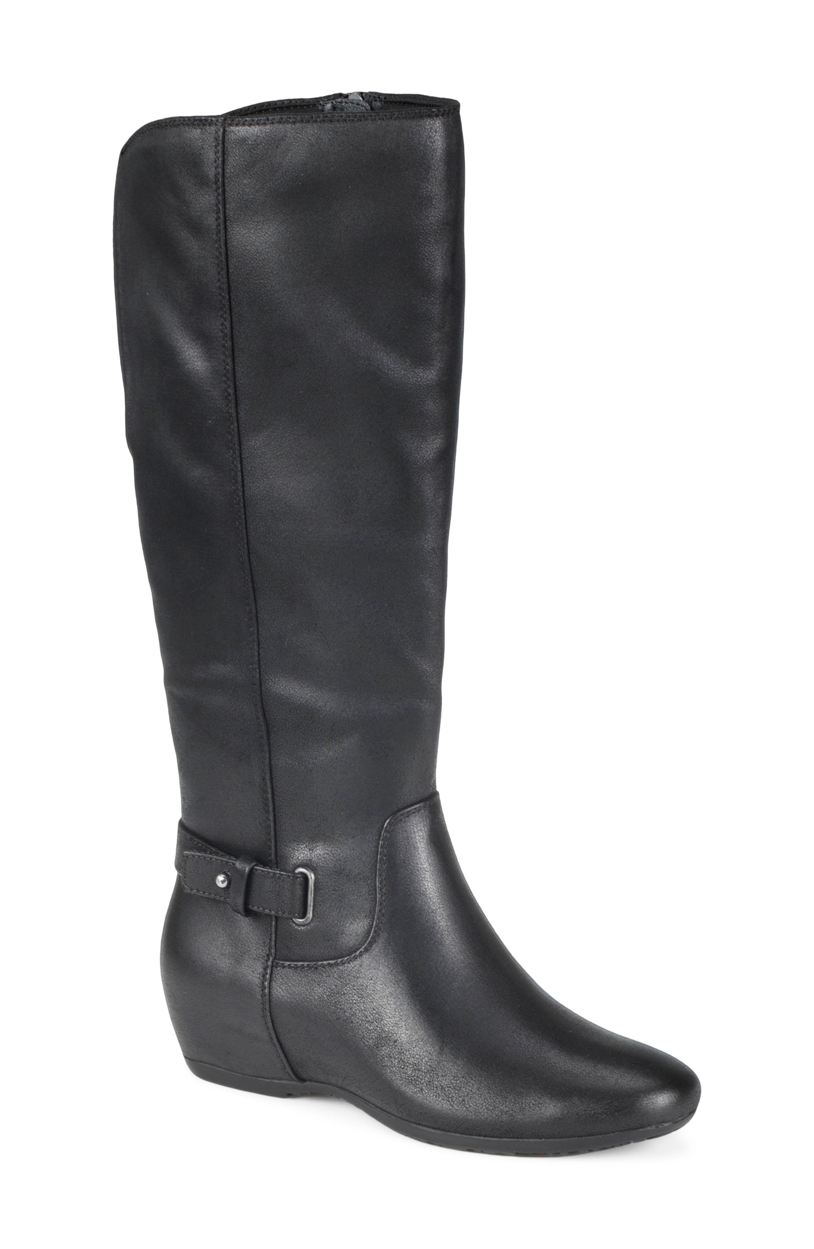 Paullina Knee High Boot, Main, color, BLACK