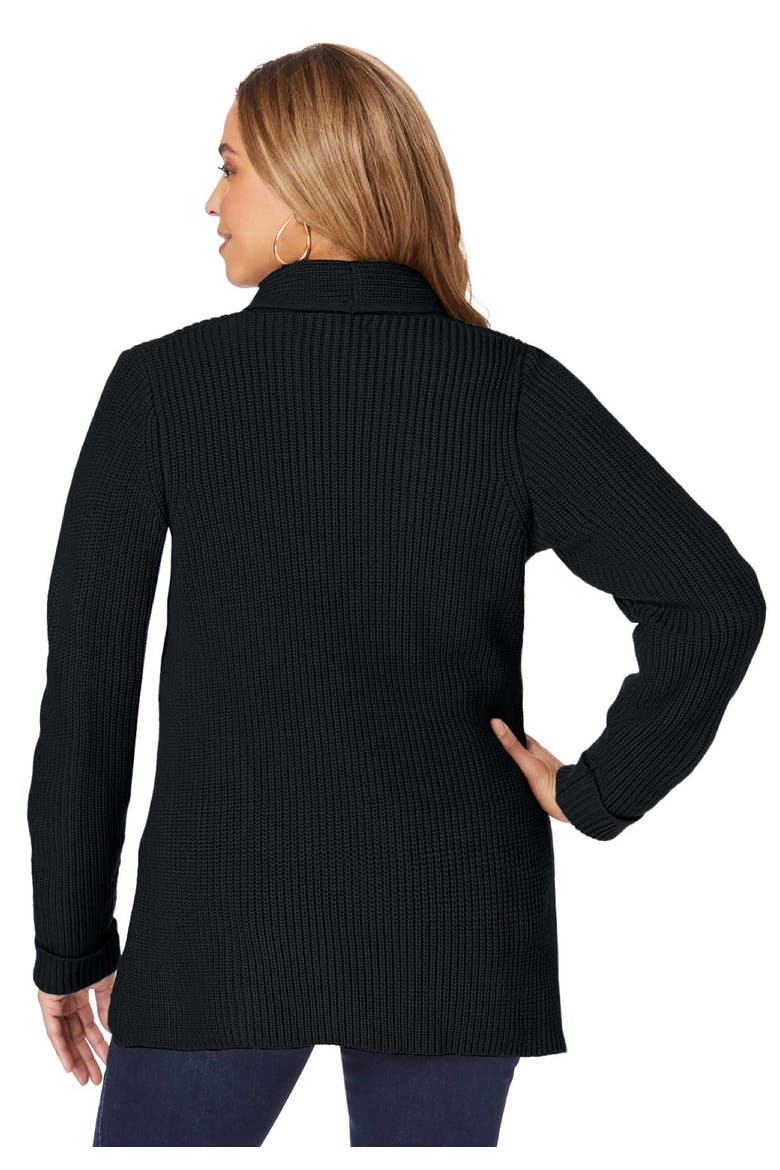 Shaker Blazer, Alternate, color, BLACK