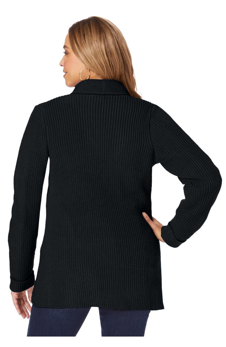 Jessica London Shaker Blazer, Alternate, color, Black