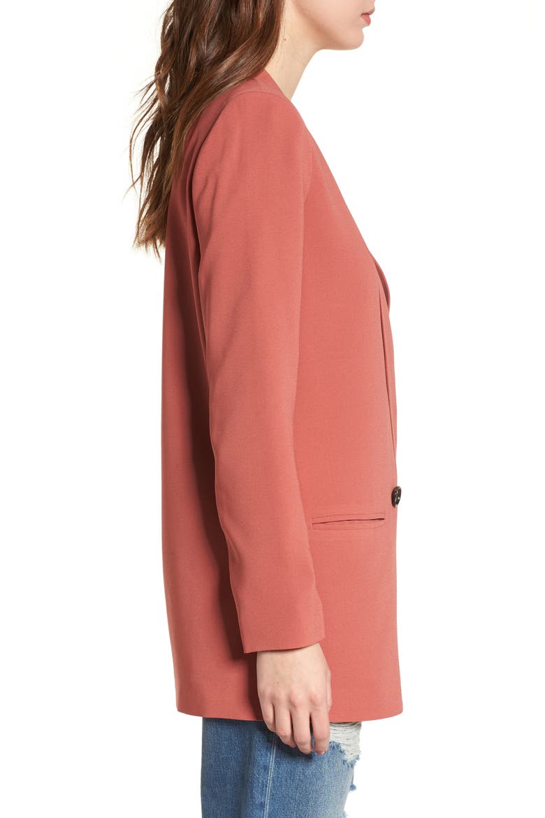 Oversize Blazer, Alternate, color, RUST MARSALA