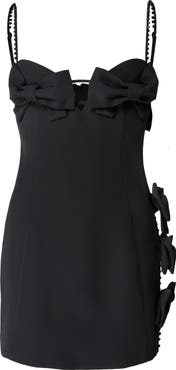 NASTY GAL Beaded Bow Cutout Minidress