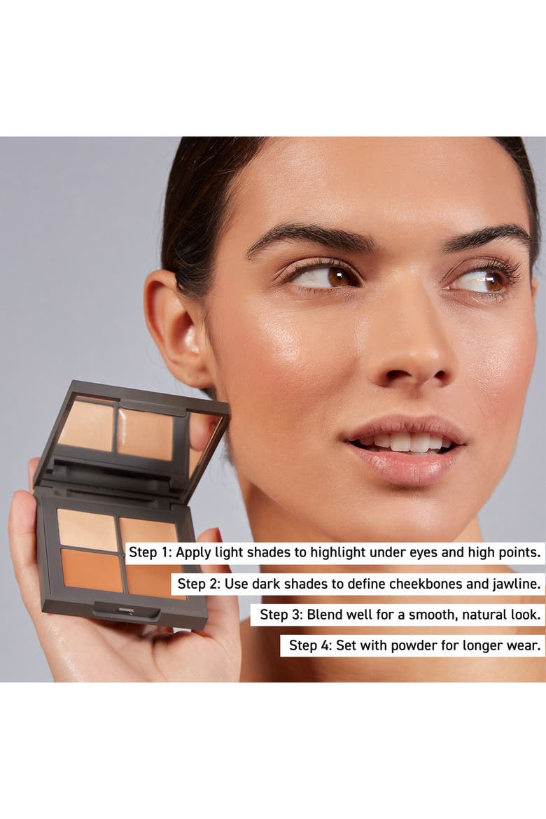Cream Contour Palette, Alternate, color, Vanilla and Beige