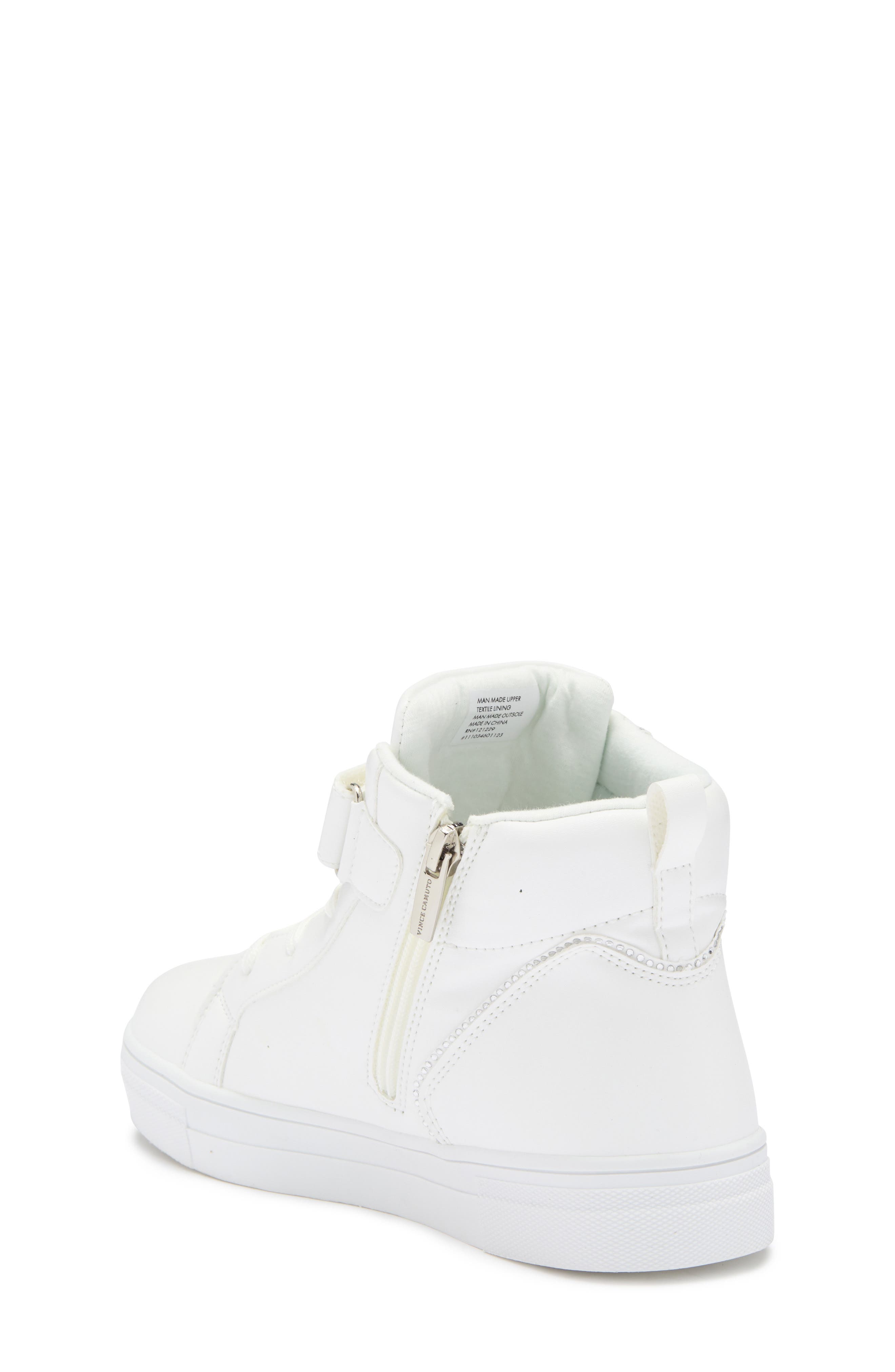 Vince Camuto Kids' Embossed High Top Sneaker, Alternate, color, 