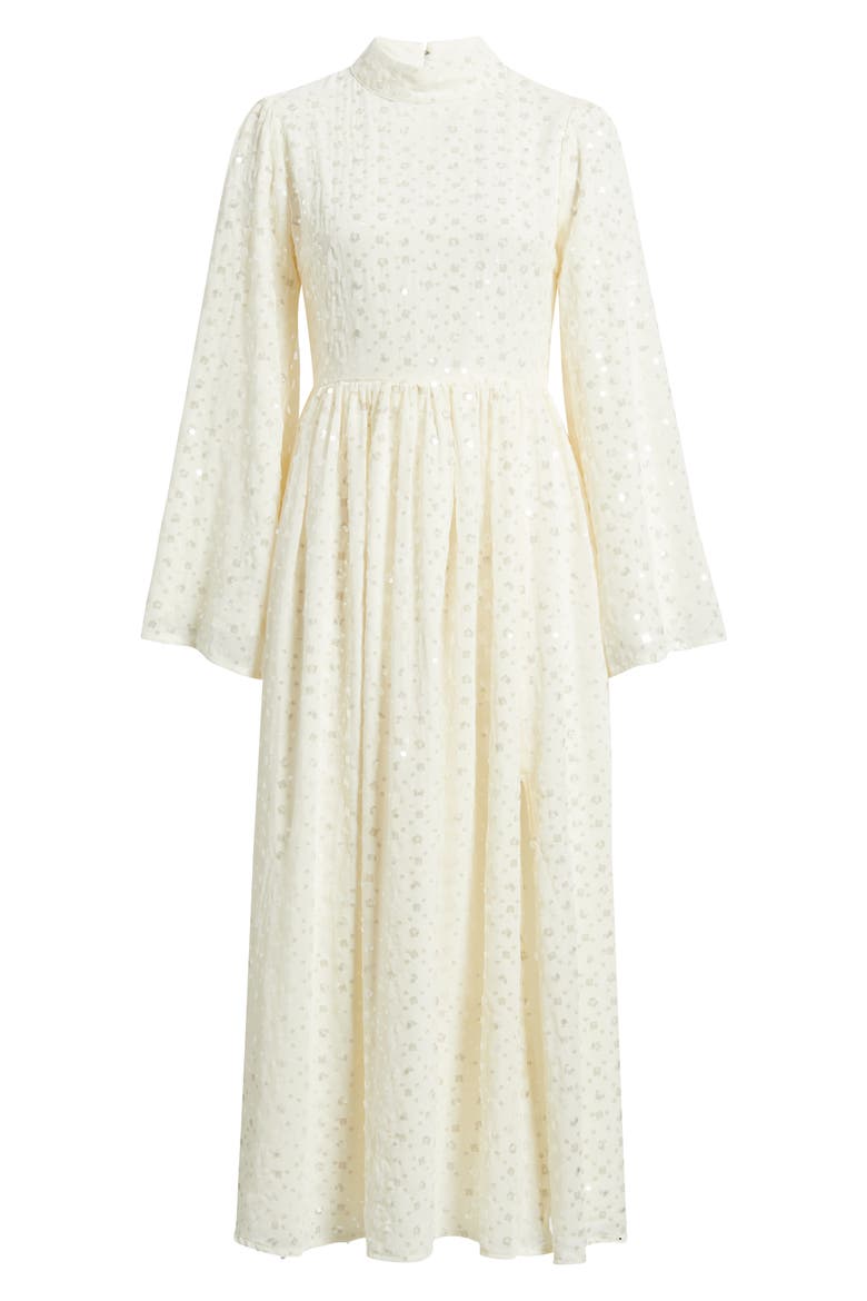 Reel Embellished Long Sleeve Maxi Dres, Alternate, color, IVORY