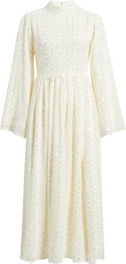 Sister Jane Reel Embellished Long Sleeve Maxi Dres