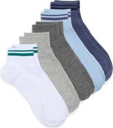 NORDSTROM RACK 5-Pack Retro Stripe Ankle Socks