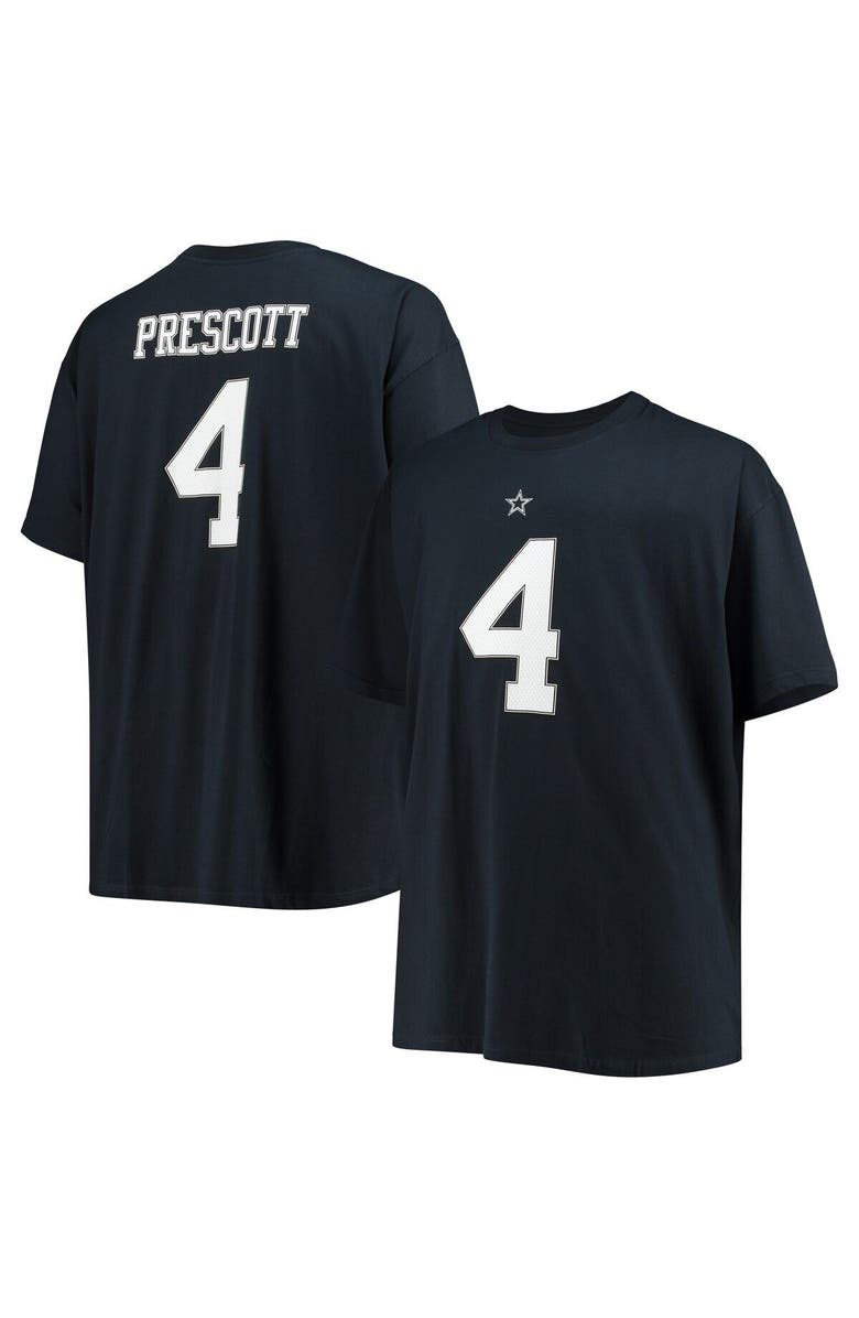 NFL Men's Dak Prescott Navy Dallas Cowboys Big & Tall Player Name & Number T-Shirt, Main, color, Navy