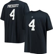 NFL Men's Dak Prescott Navy Dallas Cowboys Big & Tall Player Name & Number T-Shirt