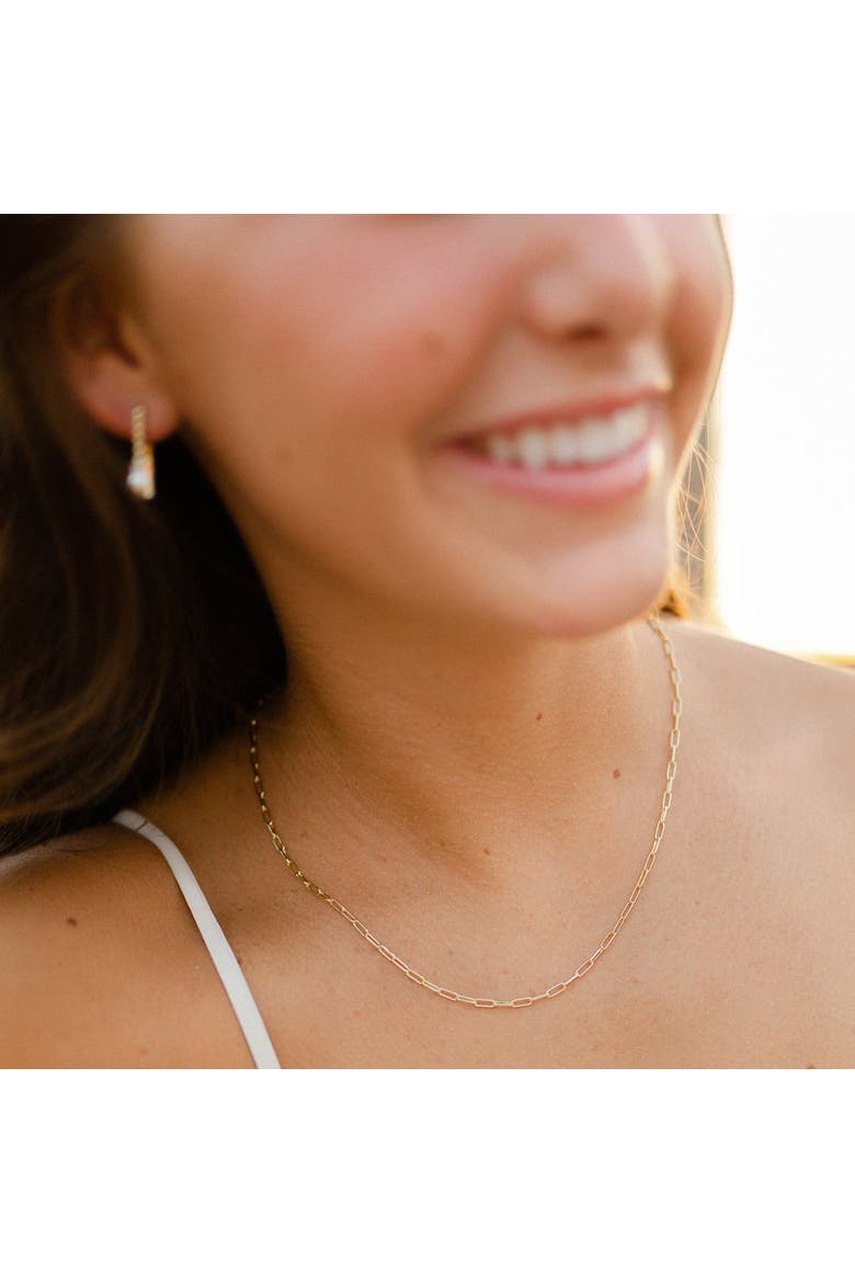 Everyday Paperclip Chain, Alternate, color, Gold