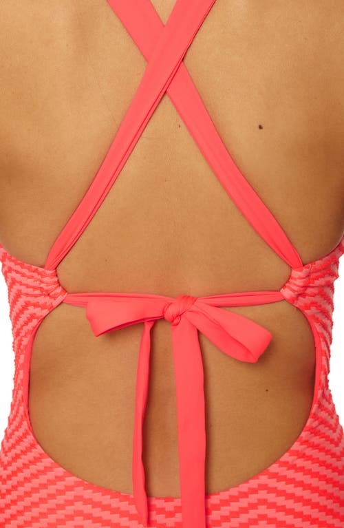 Becca Connect Plunge One-piece Swimsuit In Red
