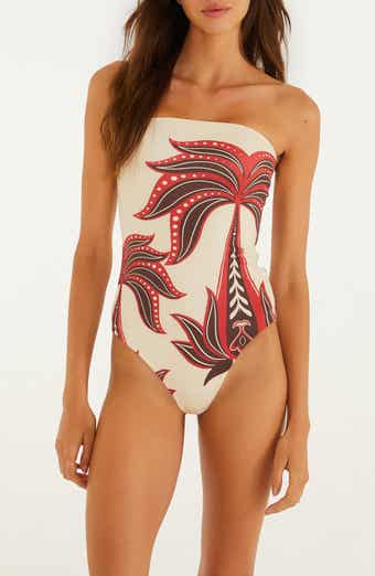 Ainika Garden Strapless One-Piece Swimsuit