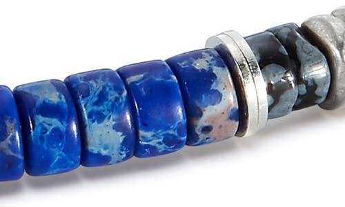 Shop Jonas Studio Riverside Beaded Slider Bracelet In Blue