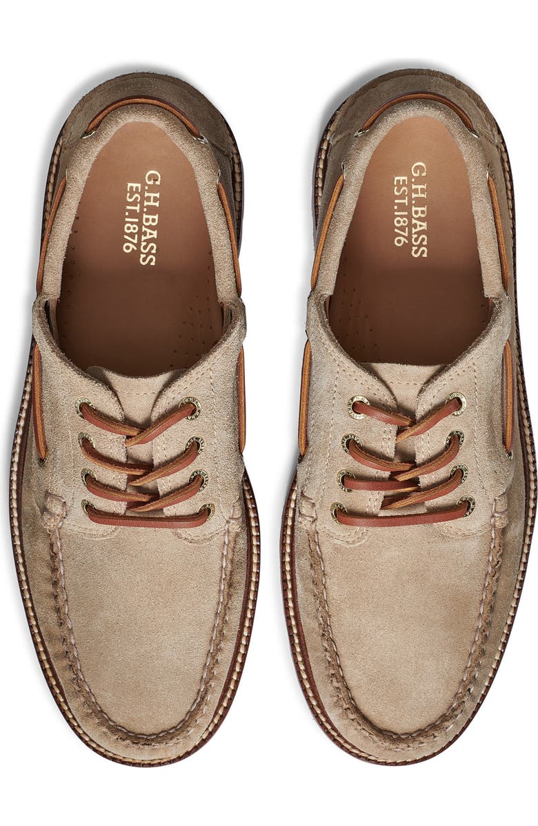 G.H.BASS Ranger Camp Moc Toe Super Lug Loafer, Alternate, color, Beige