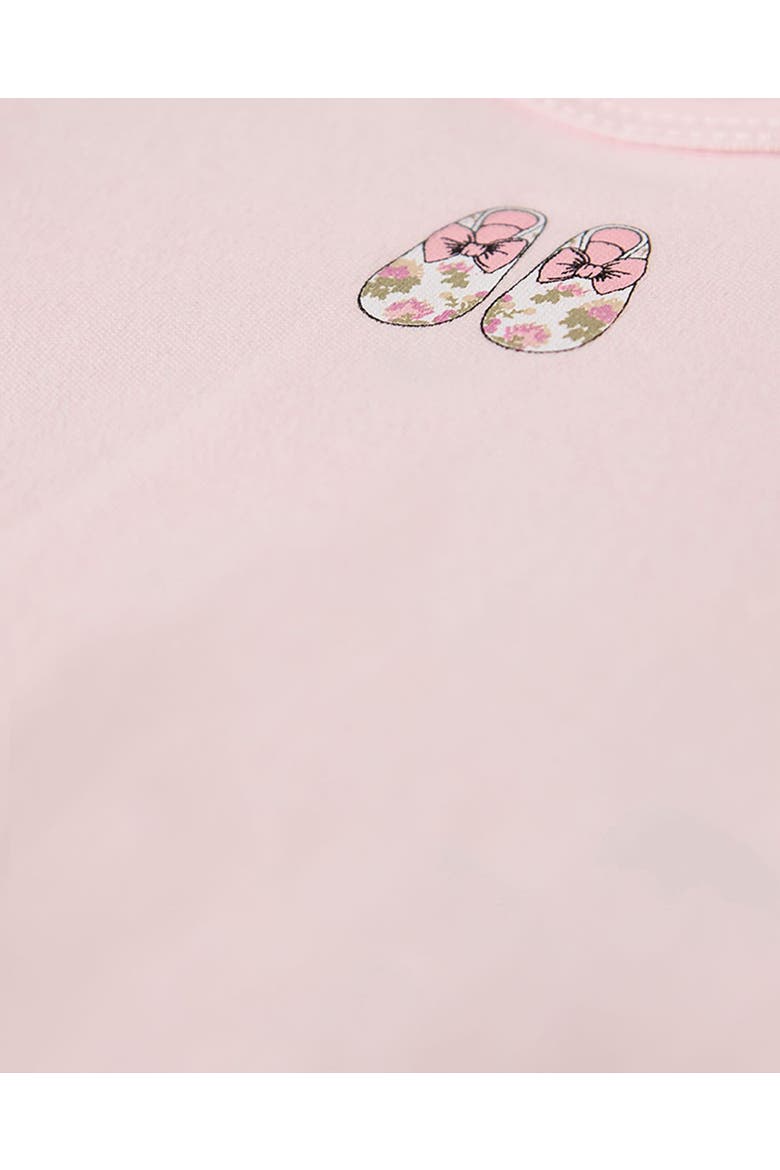 Baby Little Floral-Print Booties Footie, Alternate, color, Pink Icing