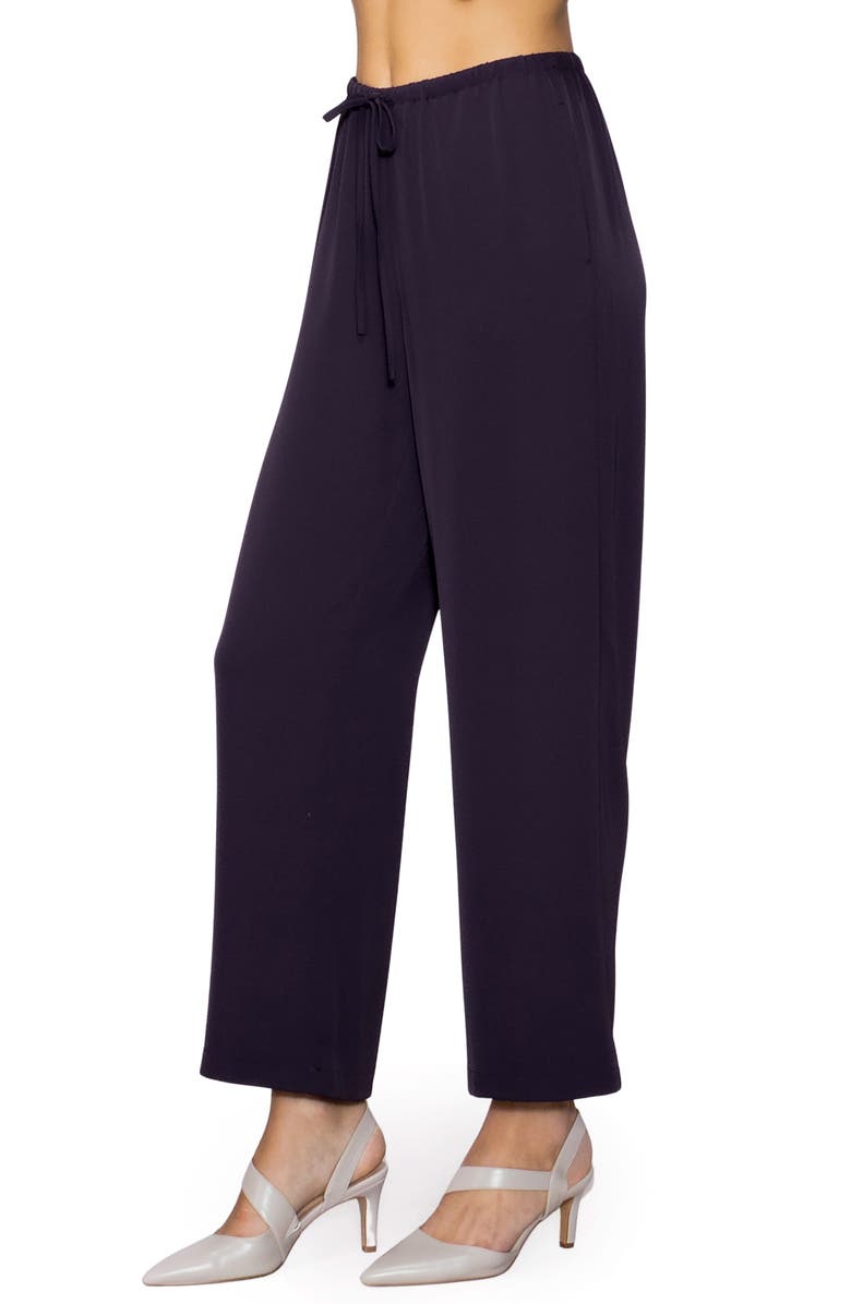MELLODAY Drawstring Wide Leg Pants, Alternate, color, Plum Perfect