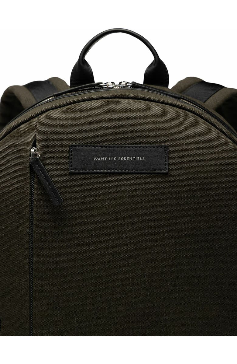 WANT Les Essentiels Kastrup Organic Cotton Canvas Backpack, Alternate, color, Green