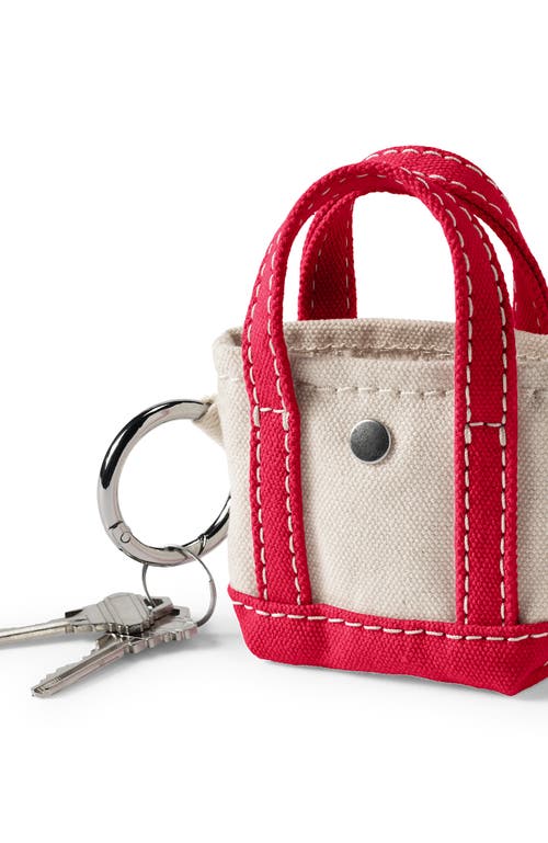 Lands' End Mini Canvas Tote Charm In Red