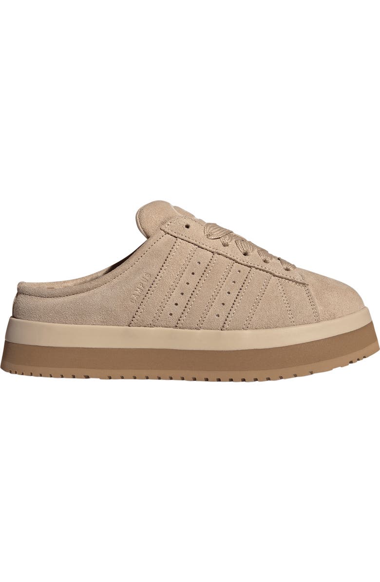 adidas Campus 00s Winter Low Sneaker Mule, Alternate, color, Magic Beige/ Magic Beige/ Gum
