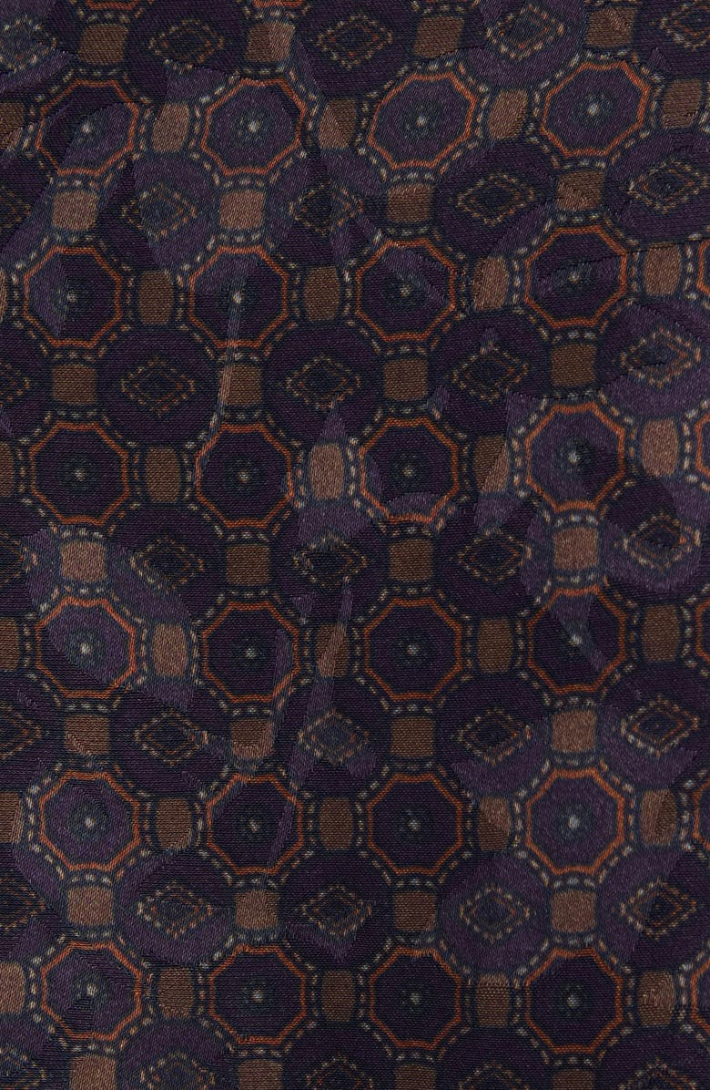 Dries Van Noten Delsey Long Sleeve Midi Dress, Alternate, color, Brown