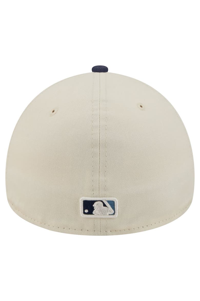 Men's New Era  Cream Tampa Bay Rays Chrome A-Frame 59FORTY Fitted Hat, Alternate, color, Cream