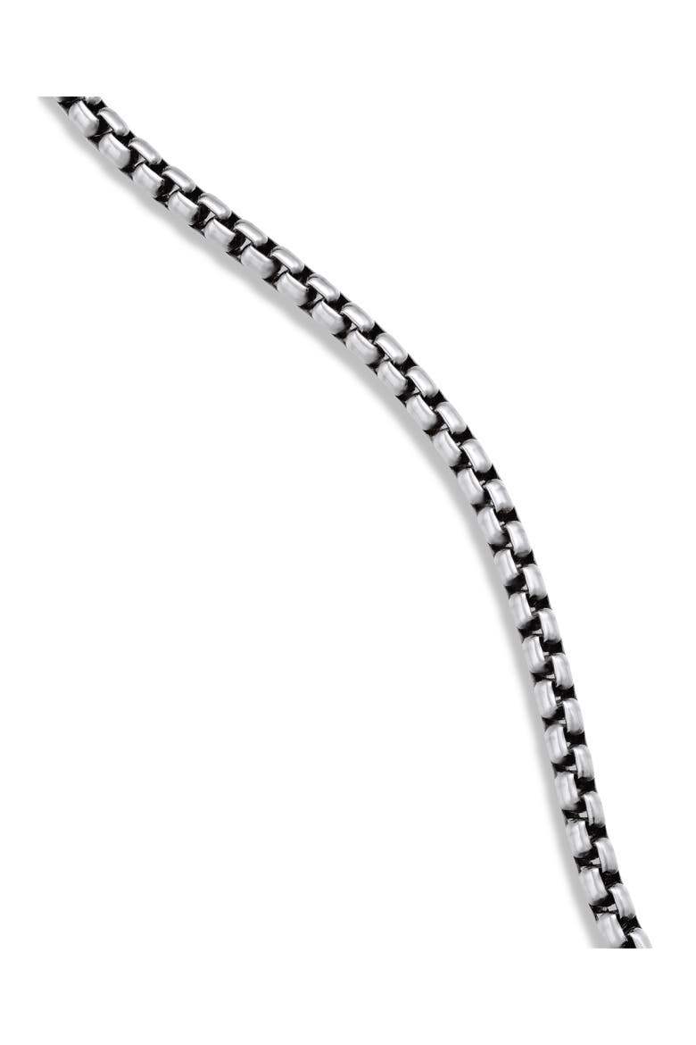 Men's Box Chain Necklace in Silver, 2.7mm, Alternate, color, SILVER