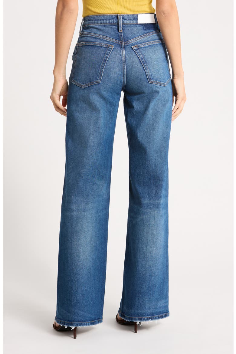 High Waist Wide Leg Jeans, Alternate, color, NIGHT BIRD BLUE
