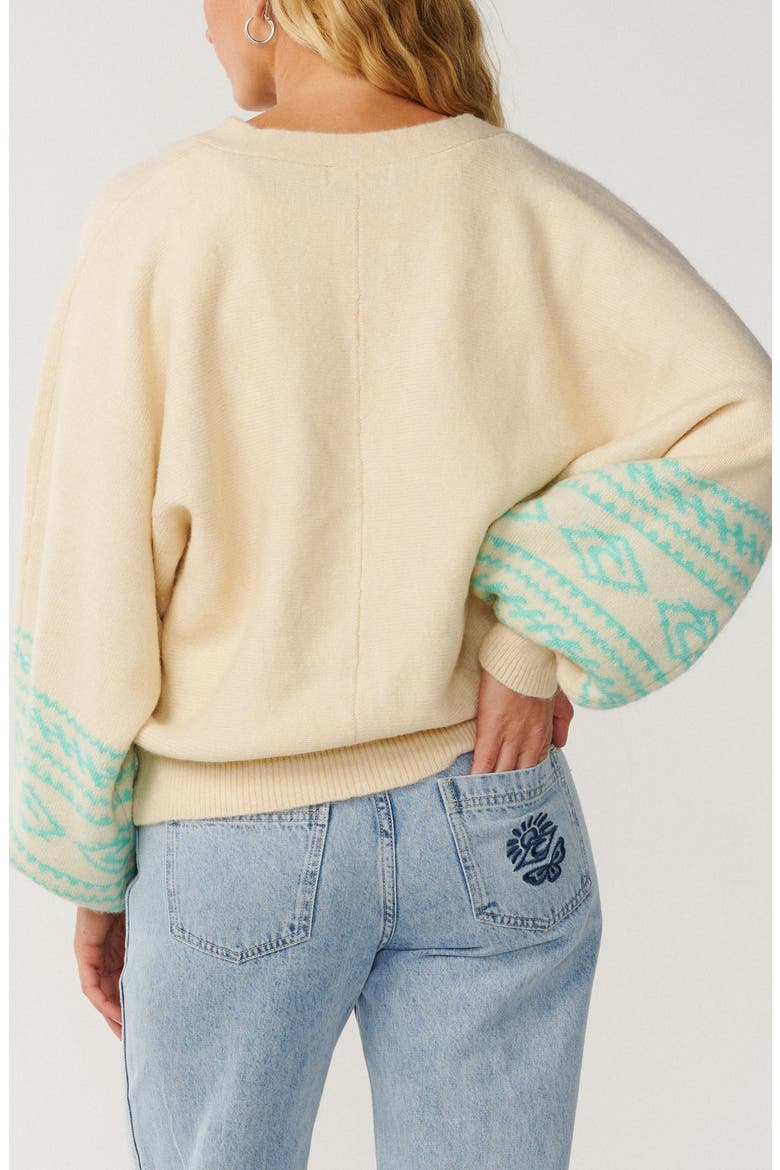 Bossa Nova Jacquard Cardigan, Alternate, color, BRAZILIAN SAND