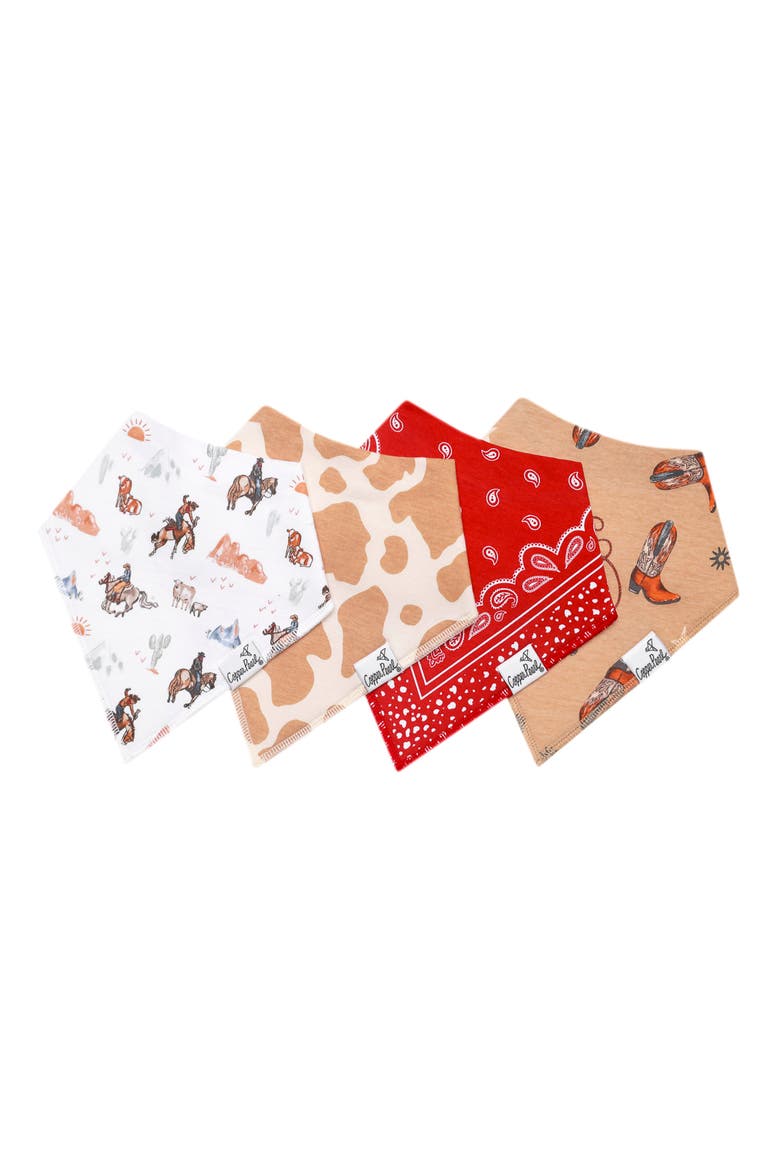 Boone Assorted 4-Pack Bandana Bibs, Main, color, BOONE
