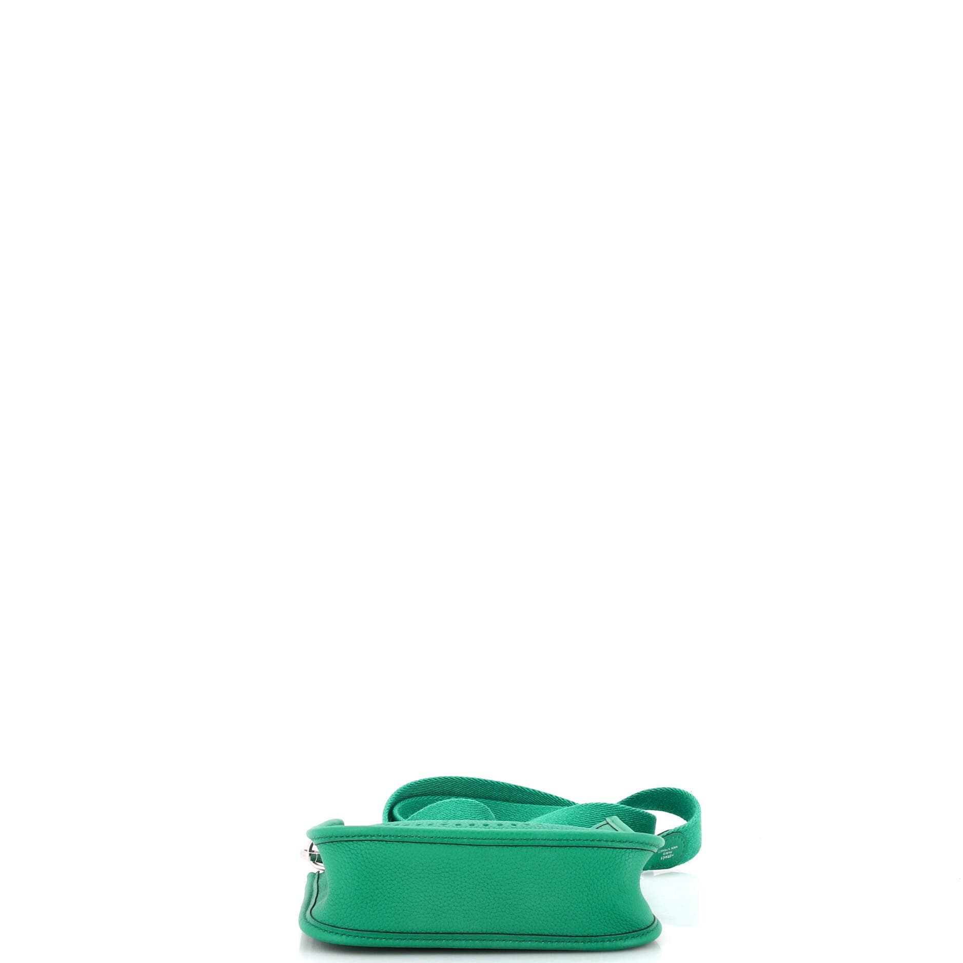 Pre-Owned Hermes Evelyne Bag Gen III Maurice TPM, Alternate, color, Vert Jade