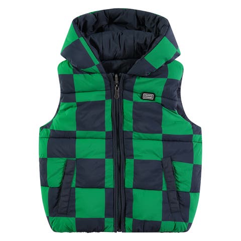 Reversible Puffer Hooded Vest