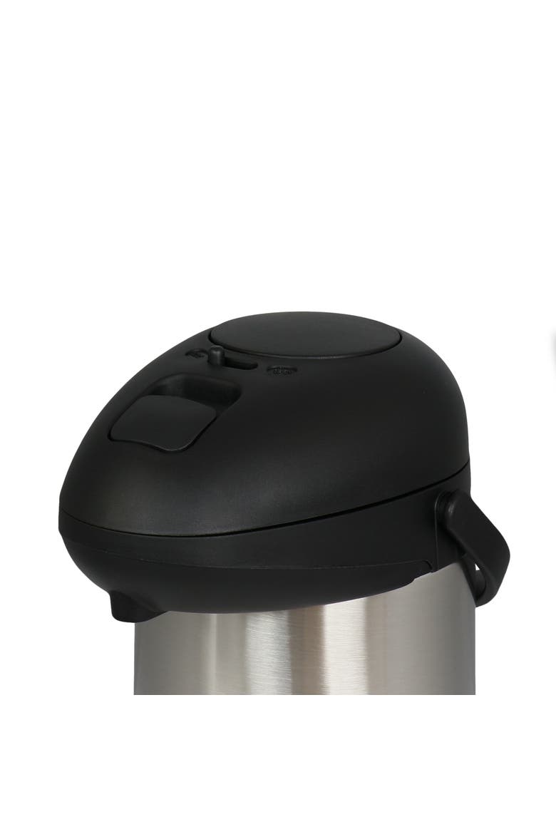 5.3 Quart Stainless Steel Vacuum Body Pump Cap Air Pot, Alternate, color, Silver