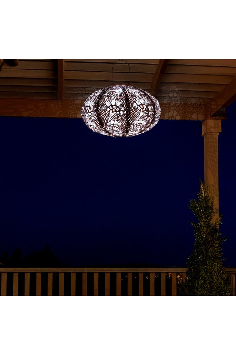 Stella Luxe Oval Yarrow Clay LED Lantern, Alternate, color, Clay