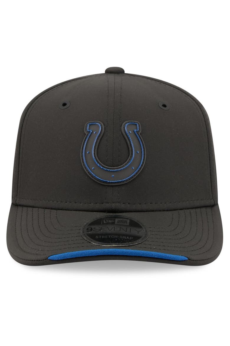 Men's New Era Black Indianapolis Colts 2026 Sideline 9SEVENTY Adjustable Hat, Alternate, color, Black