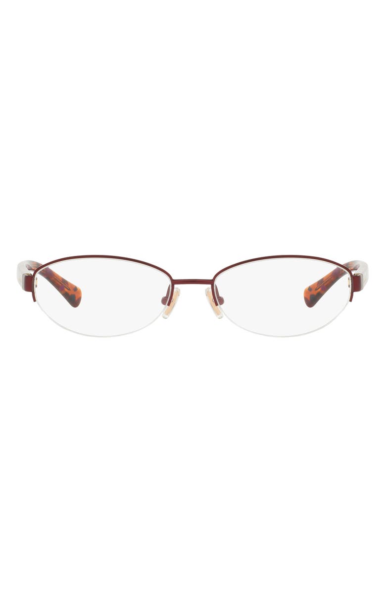 COACH 54mm Oval Optical Glasses, Main, color, 