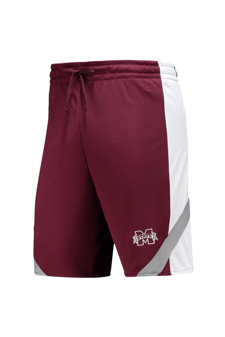 Men's Colosseum Maroon/White Mississippi State Bulldogs Am I Wrong Reversible Shorts, Alternate, color, Maroon