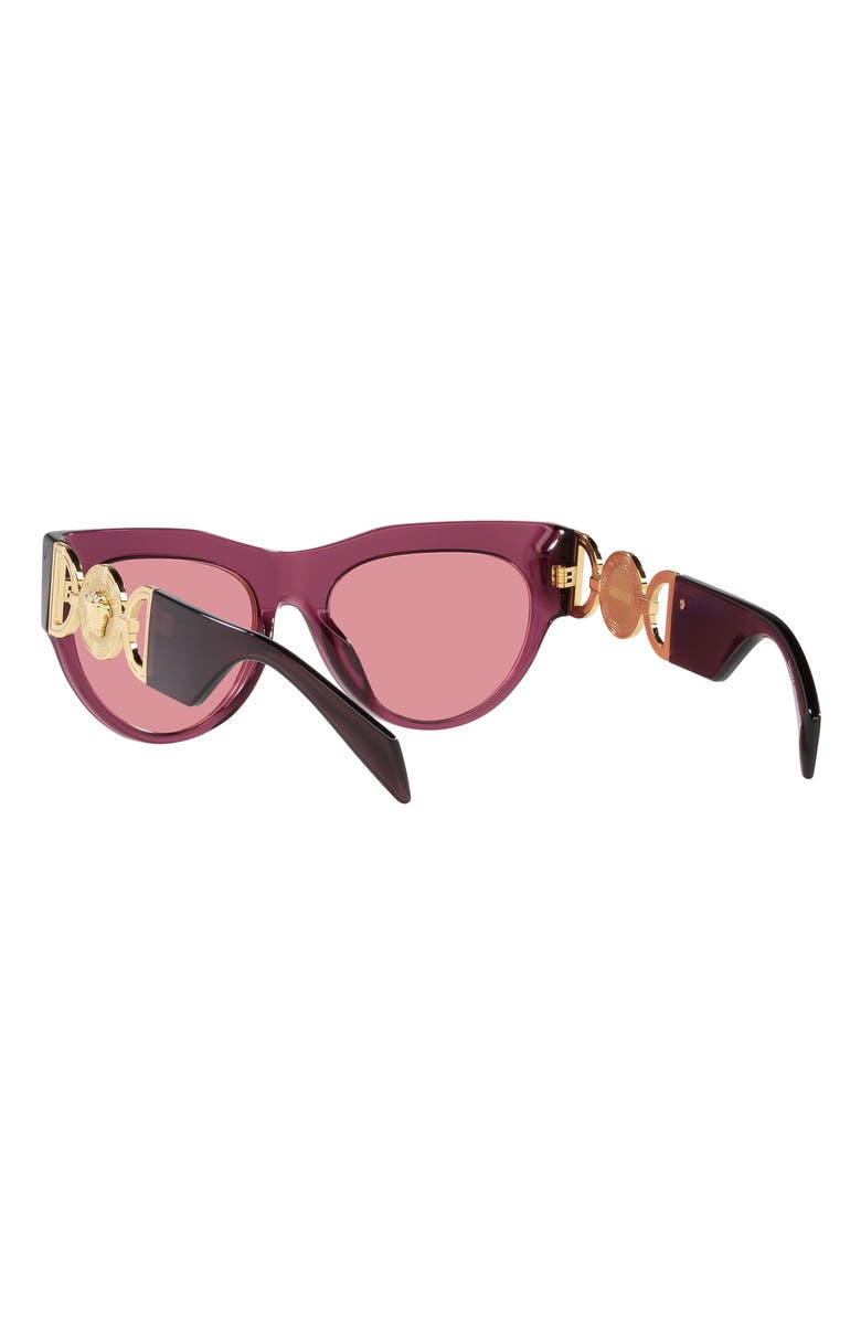 Versace 56mm Cat Eye Sunglasses, Alternate, color, Pink