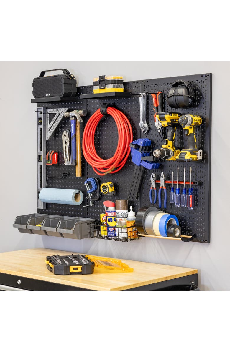 StoreYour 51" x 32" PRO Pegboard | 23 Attachments, Main, color, Black