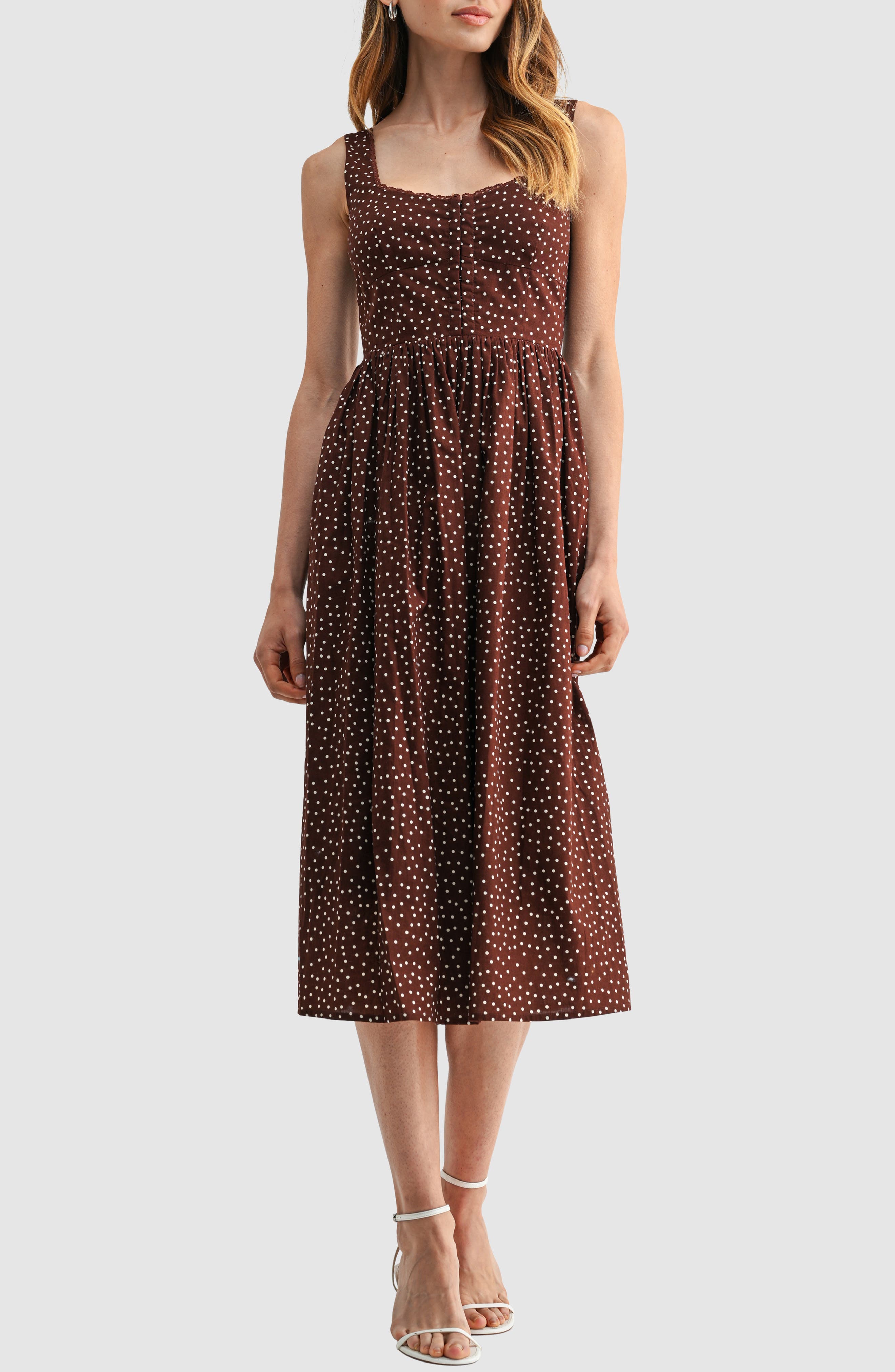 Lush Corset A-Line Midi Dress