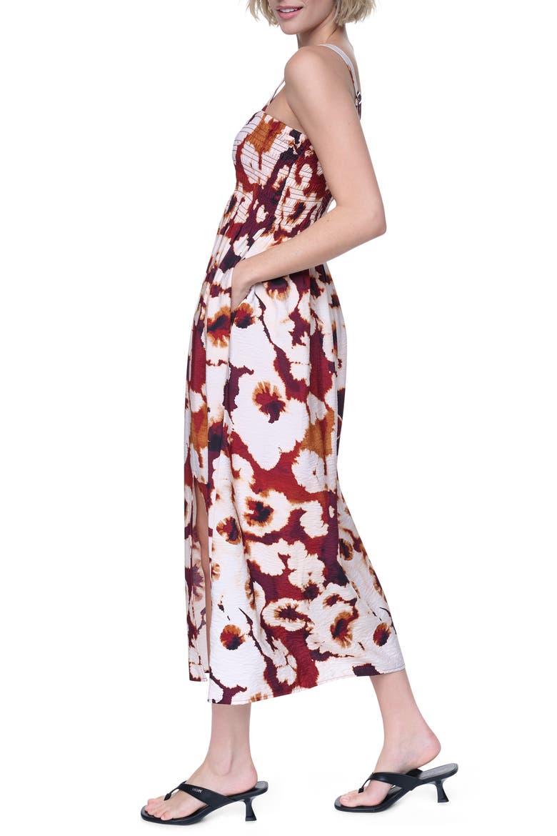 Floral Print Maxi Dress, Alternate, color, FLORAL INKBLOT