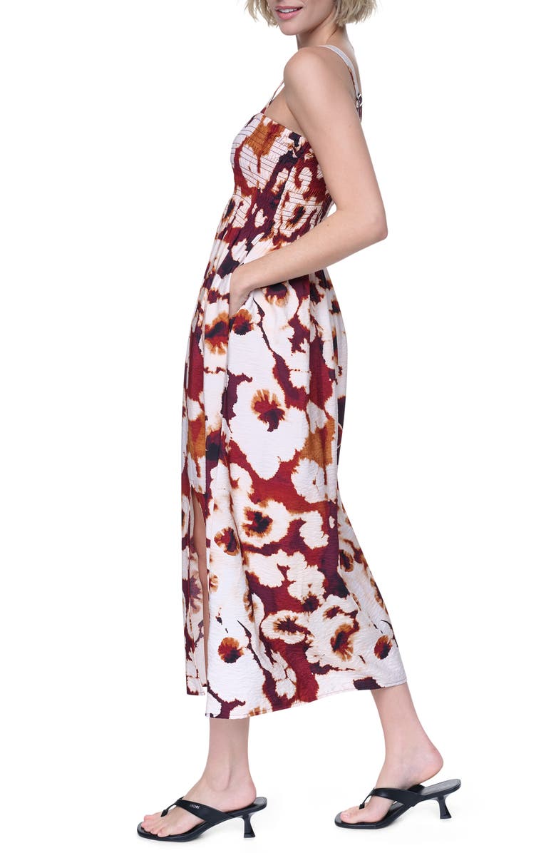DKNY Floral Print Maxi Dress, Alternate, color, Floral Inkblot