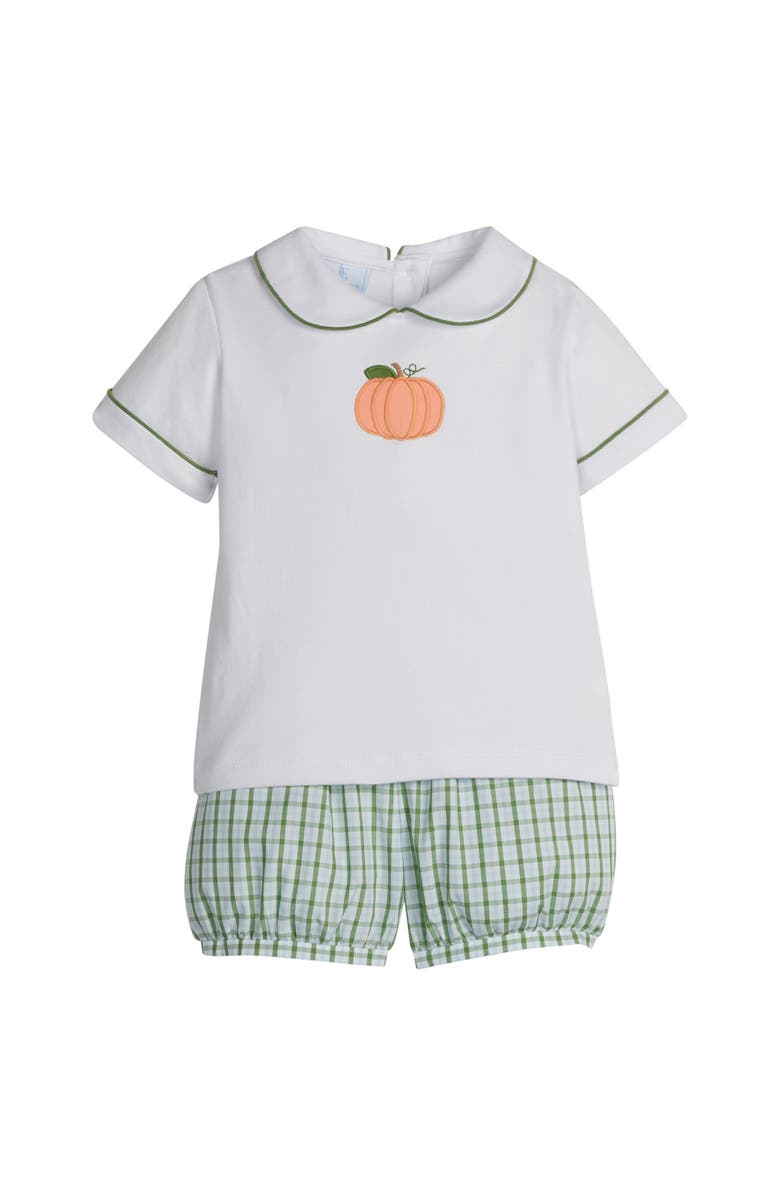 Little English Applique Peter Pan Diaper Set, Main, color, Pumpkin