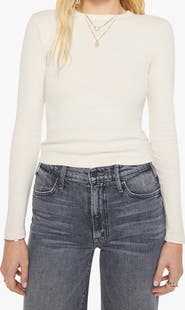 MOTHER The LS Itty Bitty Crop T-Shirt