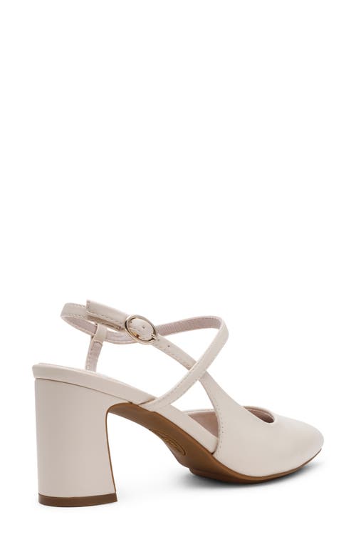 Anne Klein Bueles Ankle Strap Pump In White